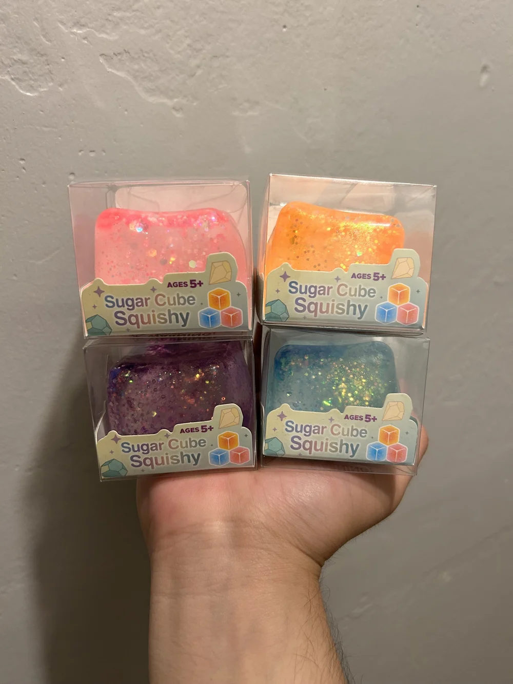 Sugar Cube Squishy Set Of 4